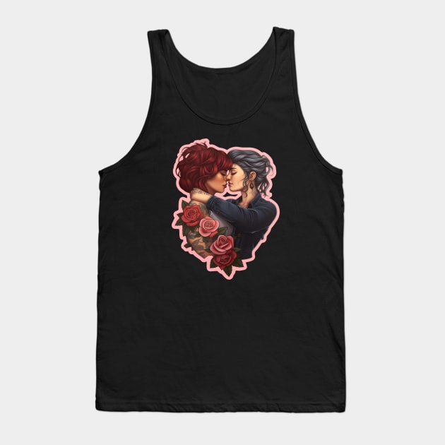 Lesbian couple tattooed girls Tank Top by beangeerie